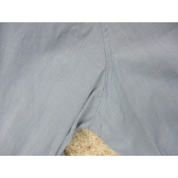 Theory Shirt Men Medium 17 32 33 Blue Long Sleeve Button Up Cotton Stretch * - Picture 14 of 16